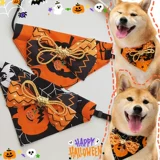 Слюнявчик с бантиком, регулируемый шарф, xэллоуин