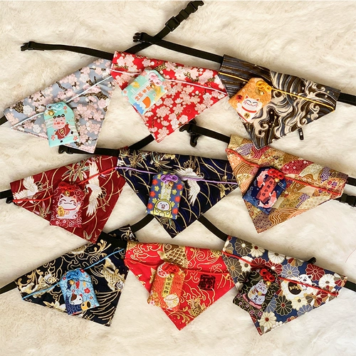 Японский стиль и фенгю Фубука Шиба Ину Корги Доумин Мю Золотой Маоку Треугольник Треугольник Треугольник Катал -кошка и собака