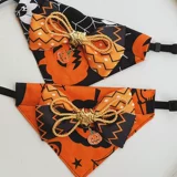 Слюнявчик с бантиком, регулируемый шарф, xэллоуин