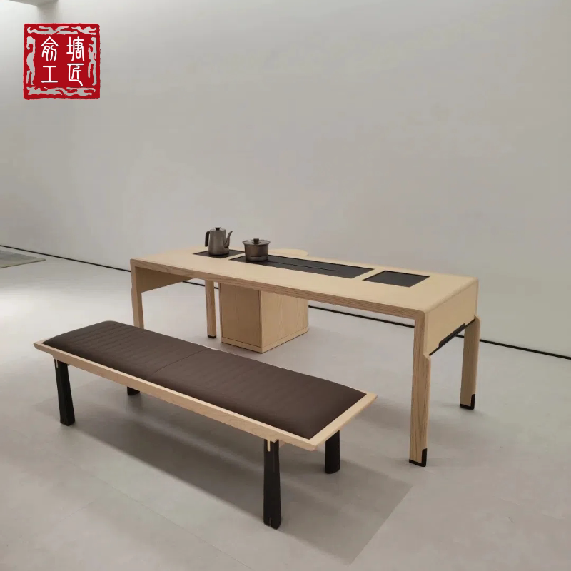 新中式禅意茶桌椅组合为何成为现代会所办公茶室的首选？-茶台茶桌-淘宝好物网