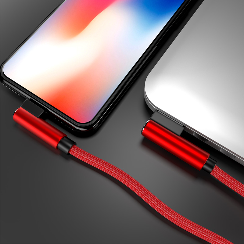 苹果数据线iPhone6充电线器6s六8p弯头7plus加长平板电脑短
