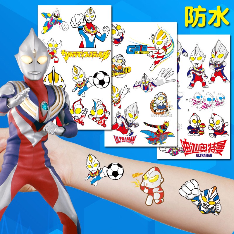 Cartoon Tattoo Stickers for Kidsren, Boys' Stickers, Non-Toxic, Washable, Baby Watermark Stickers, Cute Kidsren's Decorative Stickers