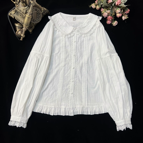 Оригинальная хлопковая рубашка, милая цветная кукла, стиль Лолита, кукольный воротник