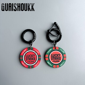 2026 Good Luck Ceramic Chip Pendant Lucky Bag Ornament Backpack Accessory Car Keychain New Year Gift