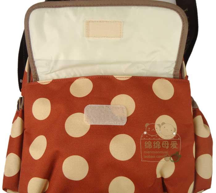 Rabbi Chính hãng độc quyền LOEHZ10802 Túi đựng đồ chấm bi nhỏ Túi mẹ nhỏ 22 * ​​11 * 26cm bộ túi đựng đồ cho mẹ và bé