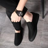 Обувь, черные тканевые слипоны для отдыха, коллекция 2023