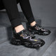 ຜູ້ຊາຍ summer breathable 2024 ໃຫມ່ Black Warrior dad ເກີບກິລາຜູ້ຊາຍແລະເກີບບາດເຈັບແລະອິນເຕີເນັດສະເຫຼີມສະຫຼອງເກີບຜູ້ຊາຍ trendy shoes