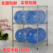 Kitchen shelf three-layer microwave oven rack stainless steel color storage shelf metal floor pot rack 3-layer shelf