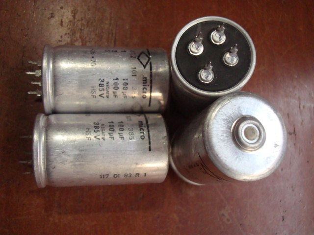 Original German Frank antique micro 385V 100UF 100UF bile machine filter electrolytic capacitor