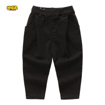 Thumb fish childrens casual pants 2020 childrens clothing autumn new childrens cotton trousers girls trousers