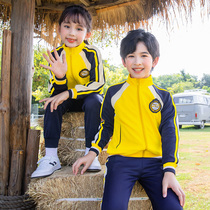 Primary school uniforms spring and autumn three-piece first-grade class uniforms kindergarten uniforms childrens autumn sports suits