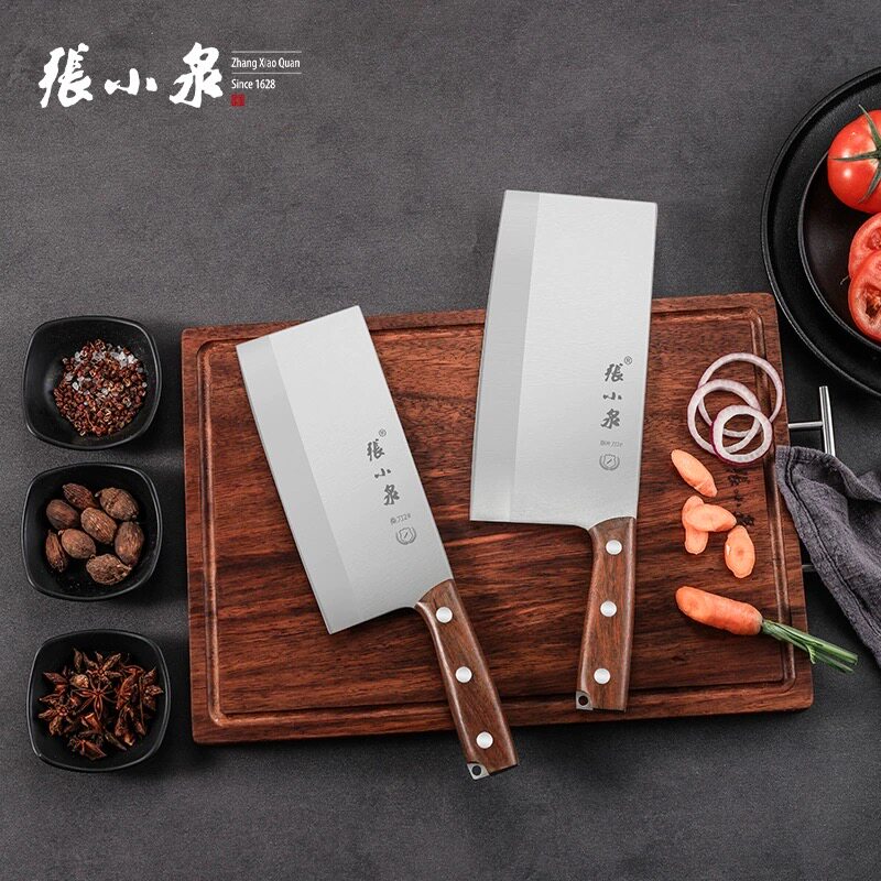 张小泉刀具正品锻打夹柄系列菜刀桑刀张小泉桑刀2号厨房家用木柄