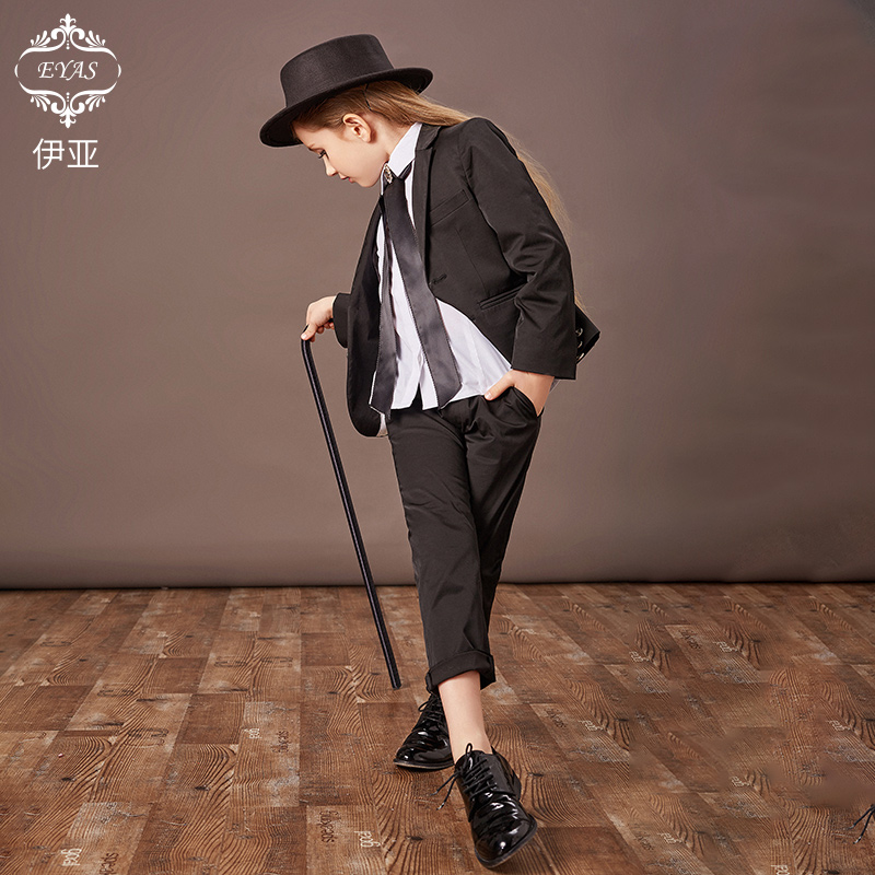 Chim ưng cô gái Suit Kids Suit Jacket Anh Gió Hiện Piano Hiện ăn mặc Handsome cô gái ăn mặc.