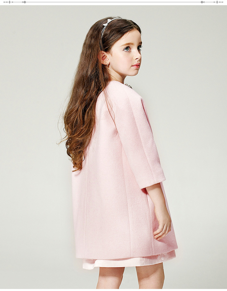 Manteau pour fille EYAS en mélange - Ref 2162340 Image 20