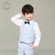Bộ quần áo bé trai EYAS Bộ quần áo hợp xướng thiếu nhi Hoa Boy Host Piano Trang phục vest vest mùa xuân và mùa hè quan ao tre em