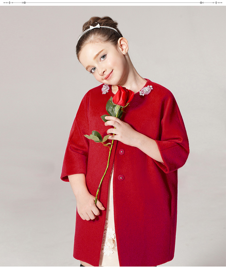 Manteau pour fille EYAS en mélange - Ref 2162340 Image 26