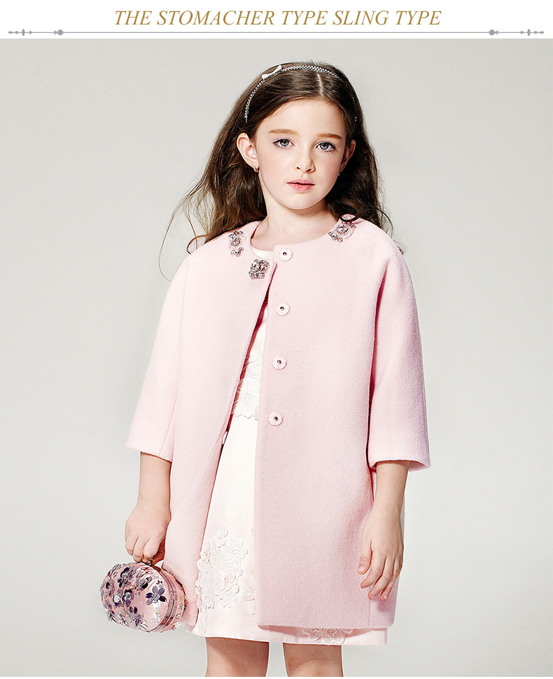 Manteau pour fille EYAS en mélange - Ref 2162340 Image 22