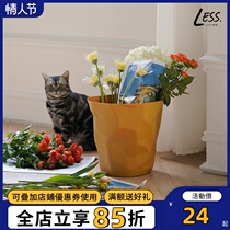Less Living Nets Red Ins Trash Cans Can Be Stacked Bedroom Living-room Toilet Folds Trash Trash Basket