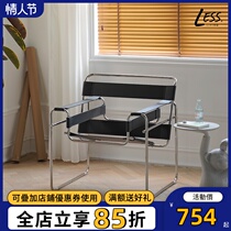 Less living Nordic ins net red sofa chair Leisure chair vintage vintage furniture medieval leather chair