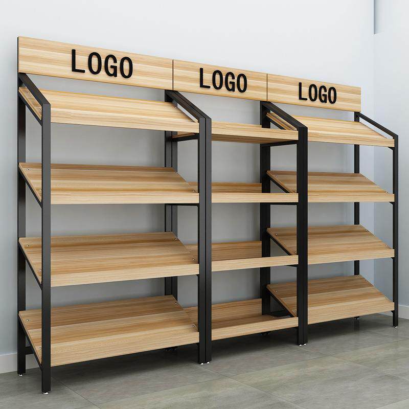 Shelf Shelving Display Cabinet Bevel Display Makeup Fruit Cake Gift Shoes Shop Red Wine Cabinet Supermarket Snack Shelf