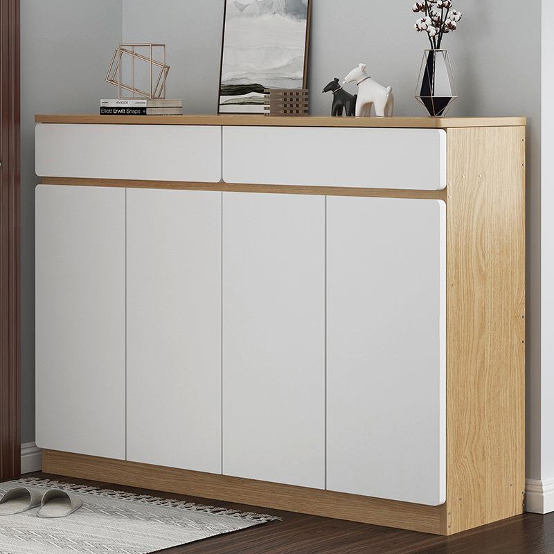 Shoe cabinet Home doorway Large-capacity solid wood colour minimalist Shut Down Cabinet Balcony Multilayer Containing Cabinet Easy to contain shoe rack