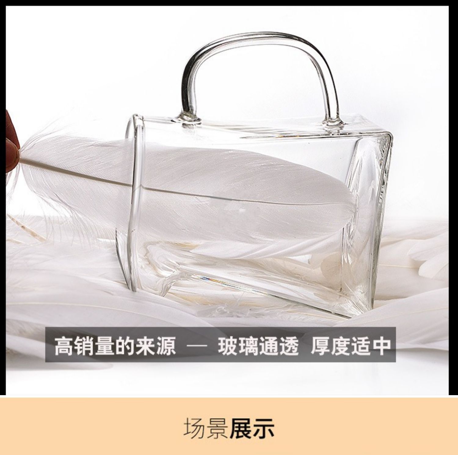 Youdetang Glass Cup Cup Leak Set Dày dày chịu nhiệt Trà biển lớn Bộ trà Kung Fu Bộ phụ kiện - Trà sứ ấm trà đạo