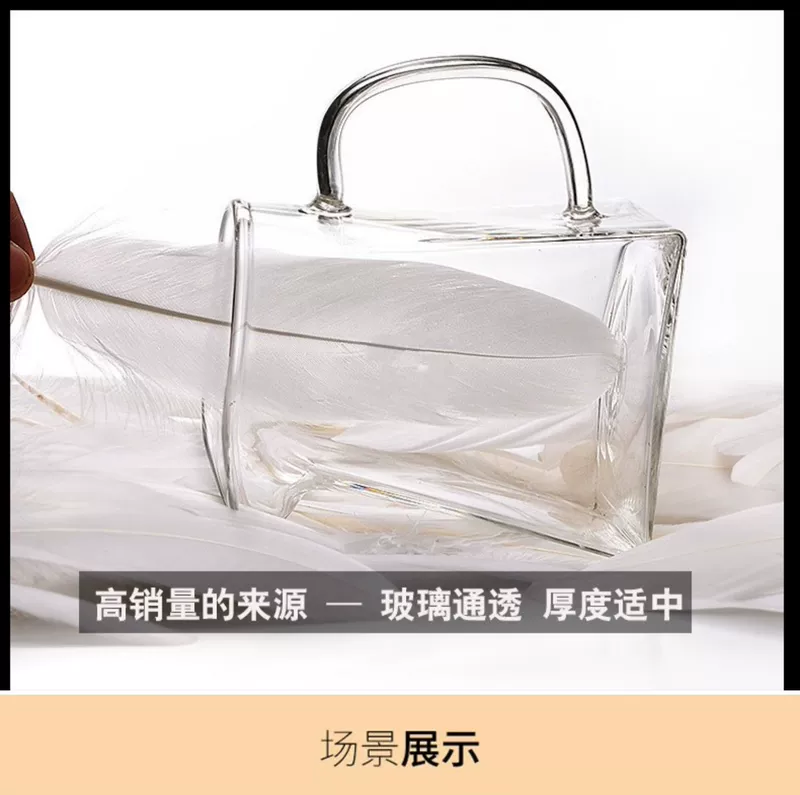 Youdetang Glass Cup Cup Leak Set Dày dày chịu nhiệt Trà biển lớn Bộ trà Kung Fu Bộ phụ kiện - Trà sứ ấm pha trà