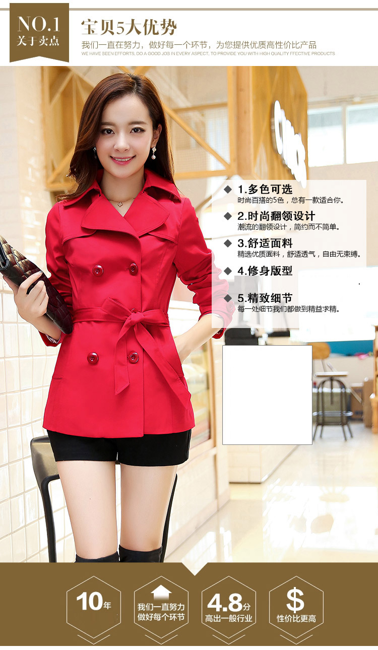 Trench pour femme en Polyester - Ref 3226921 Image 9