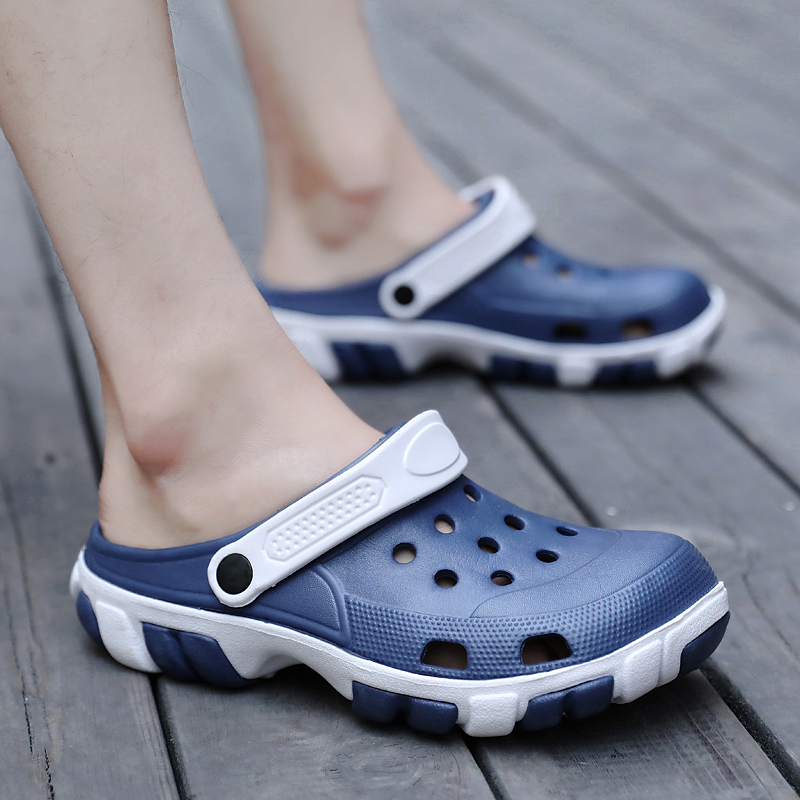 mens plastic beach shoes