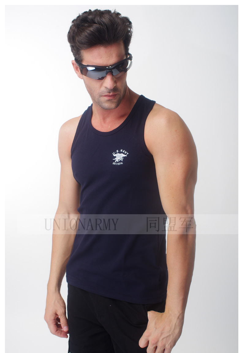 Liên minh người hâm mộ Quân đội Trang phục mùa hè Người đàn ông Quân đội Vest Vest Đàn hồi thoáng khí Panzer chặt chẽ Tank Top - Những người đam mê quân sự hàng may mặc / sản phẩm quạt quân đội giày si quan