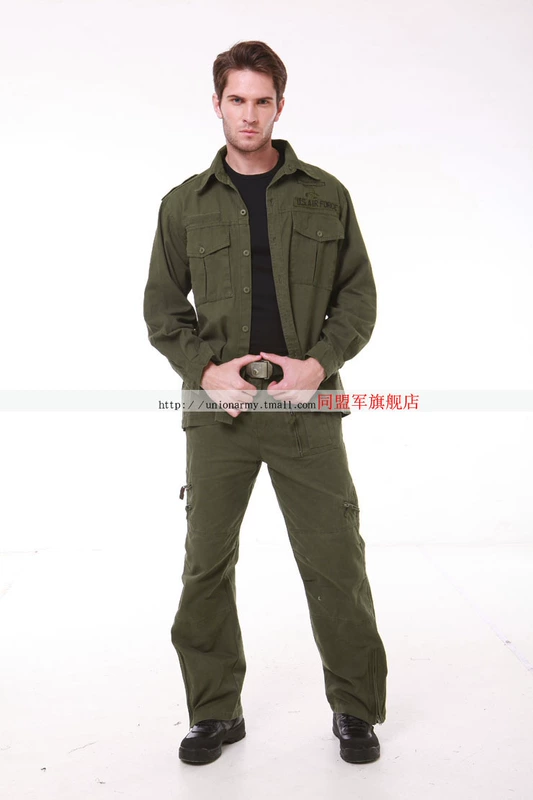 Liên minh quân đội ngoài trời ngụy trang quần áo nam quân đội quạt quần áo tay áo phù hợp với đi bộ đường dài cắm trại đào tạo phù hợp với nam giới mùa xuân - Những người đam mê quân sự hàng may mặc / sản phẩm quạt quân đội quần áo rằn ri đặc công