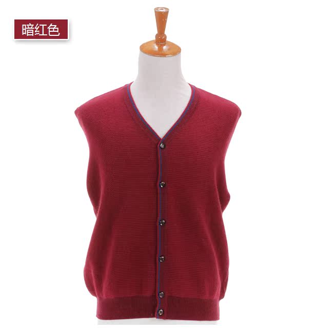 Áo len cổ lọ cỡ lớn Áo len cổ chữ V mùa đông màu trung tính dày Áo len cashmere nút áo len nam áo phao nam hàng hiệu