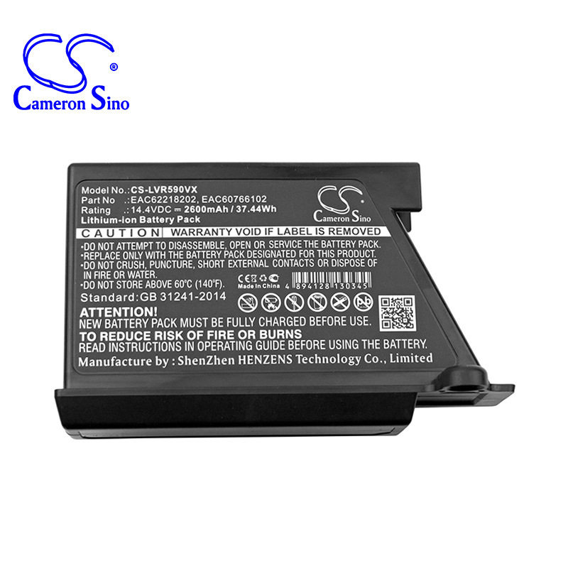 CS is suitable for LG EAC62218202 sweeper battery manufacturers straight for VR34406LV