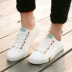 Giày vải nam Giày nữ màu trắng thoáng khí Giày nữ Giày đơn mùa xuân 2019 mới nữ sinh hoang dã Giày đế bằng - Plimsolls