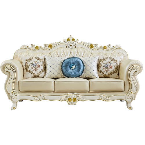 Диван, комплект, мебель, вилла, европейский стиль, из натуральной кожи, 123 комплектов, делается под заказ