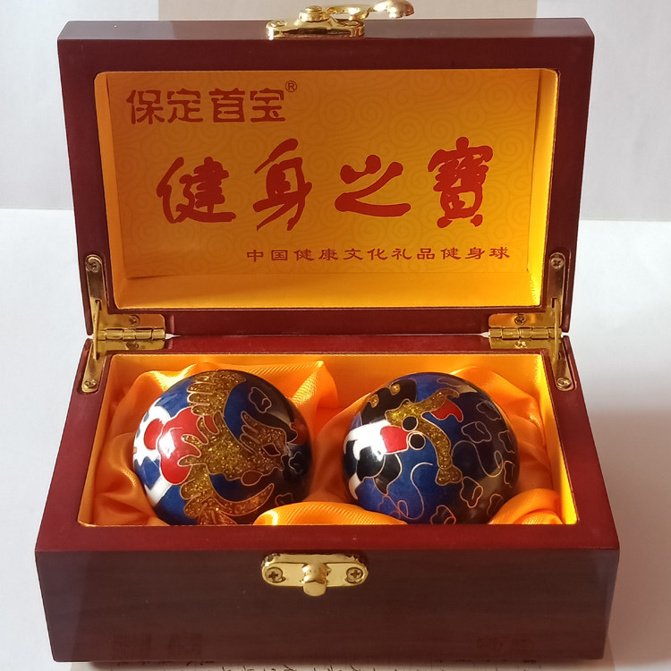 Baoding iron ball fitness ball middle-aged and elderly sports health ball turning grip massage palm ball hollow bell ball