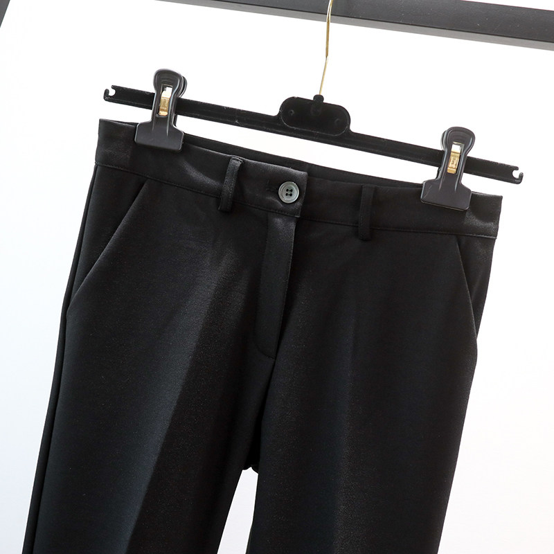 Seven girls wuzhi new classic version of western pants rear open fork straight drum 90% pants with slim casual women pants 9015