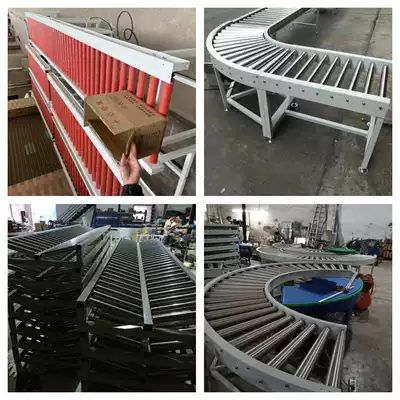 Roller conveyor line belt conveyor belt 90 degree turning machine sleeve rubber drum power roller line assembly line conveyor
