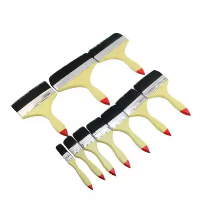Paint brush fur brushes pig hair brush black brush 1 1 5 2 2 5 3 4 5 6 7 8 inch