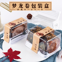 Dream Dragon Rolls Packaging Boxes Subnet Red West Point Tiger Leather Roll Stickers Hand Day Style Cake Roll Packaging Transparent One-off