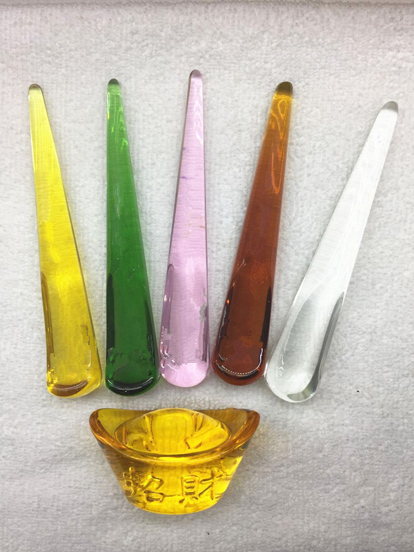 Natural crystal beauty massage stick acupuncture stick scraping plate crystal dial bar facial dial stick pull bar