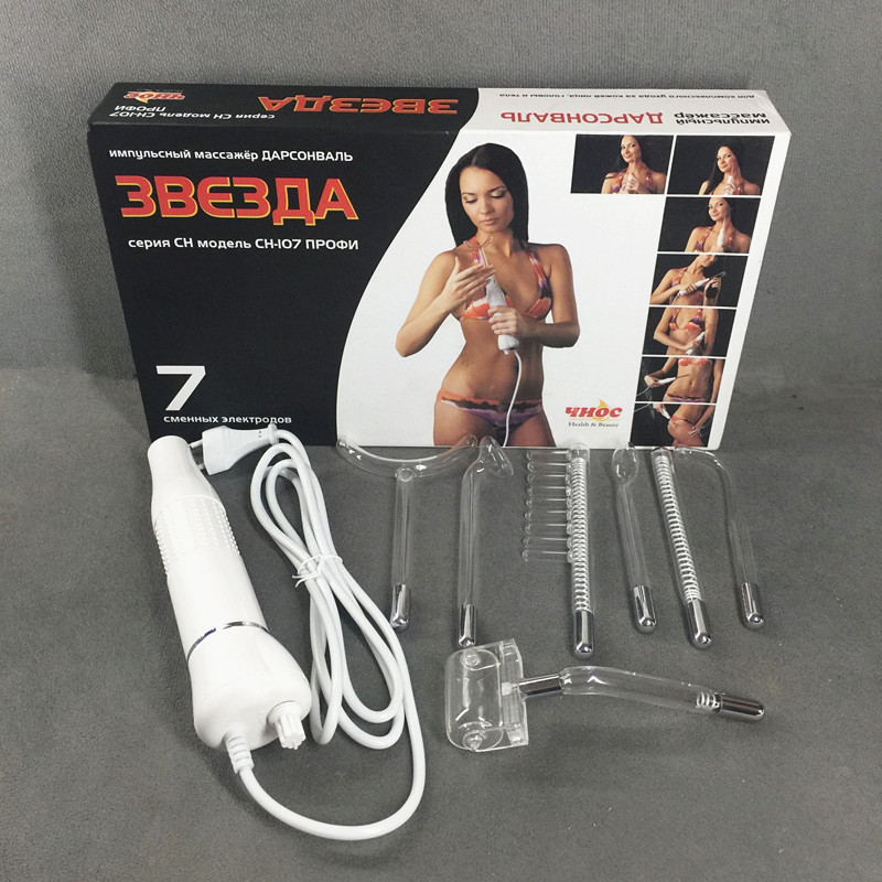 High-week-wave 7-piece high-week wave electrotherapy electrotherapy baton-moxibustion tube beauty-removing bean-meter high-frequency electrotherapy instrument