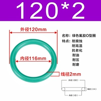 Внешний диаметр зеленого фтора 120*2