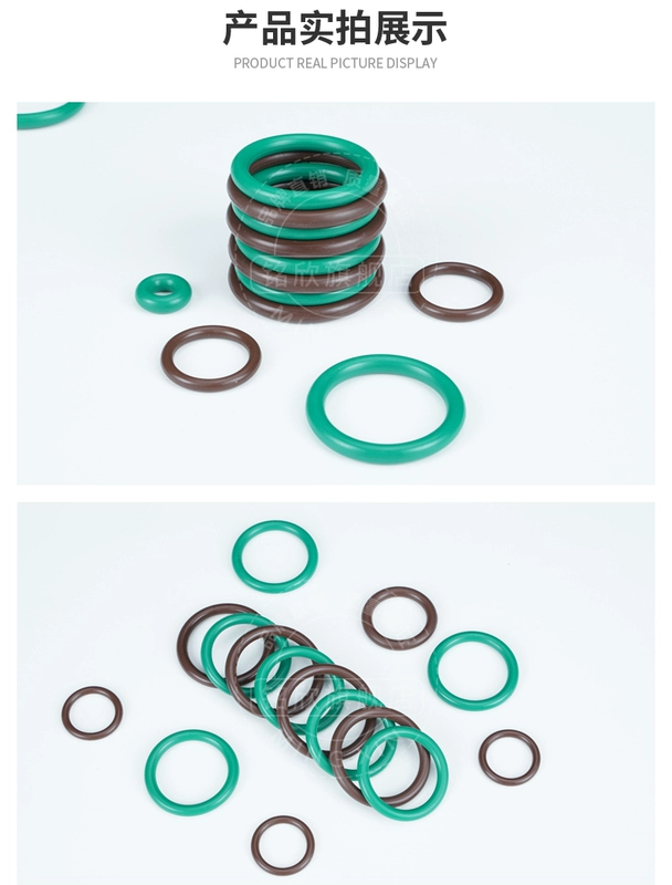 Bịt kín vòng chữ o bằng cao su flo đường kính ngoài 3--105mm Độ dày 1-1,5mm chống ăn mòn nhiệt độ cao thương hiệu Mingxin vòng chữ o phớt cao su thủy lực
