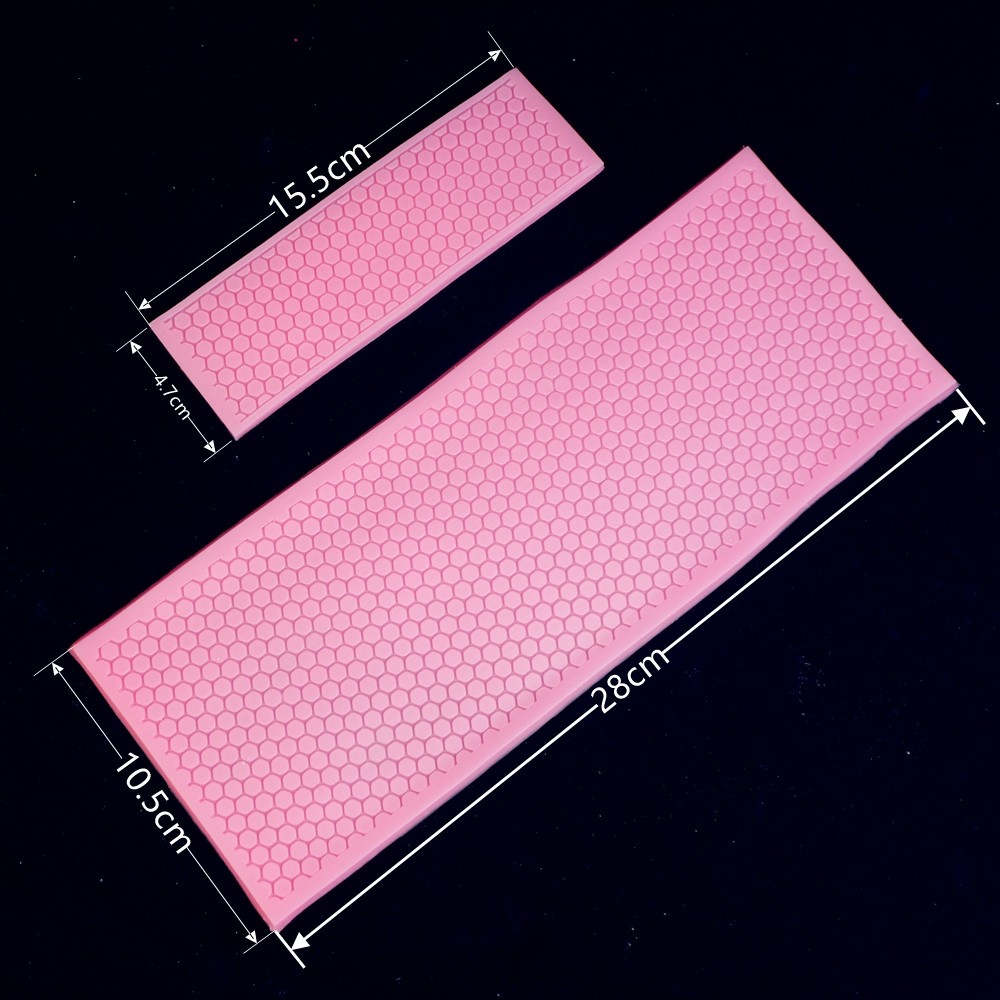 Net Red Honeycomb Mold Dish Small Mesh Silicone Gel Mold Lace Turned Sugar Crown Honeycomb Silica Gel Baking Mold
