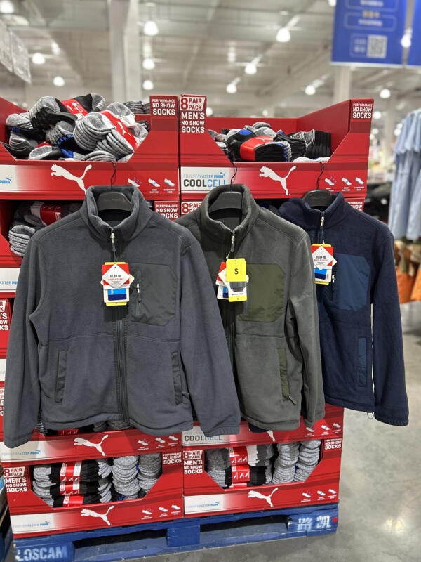 Shanghai Costco Sells Brush Finch Men's Fleece Warm Jacket, Anti-Static Polartec200, Autumn and Winter