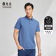 Youngor's new spring and summer men's short-sleeved T-shirt business casual large size lapel loose youth POLO shirt 4565