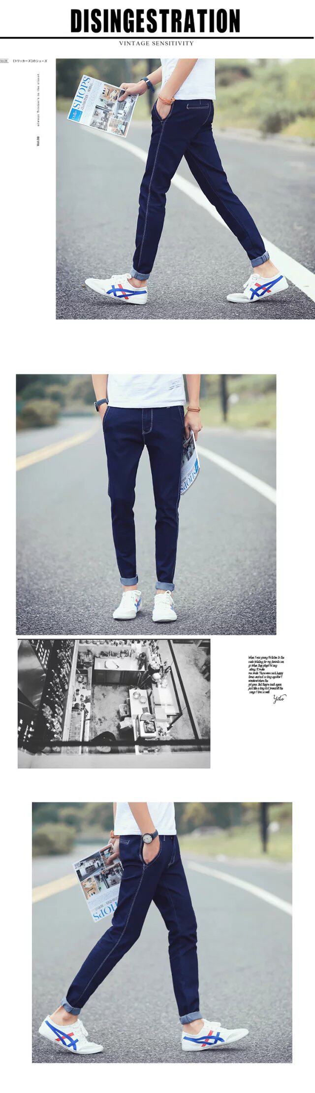 Jeans en coton pour automne - Ref 1461822 Image 26