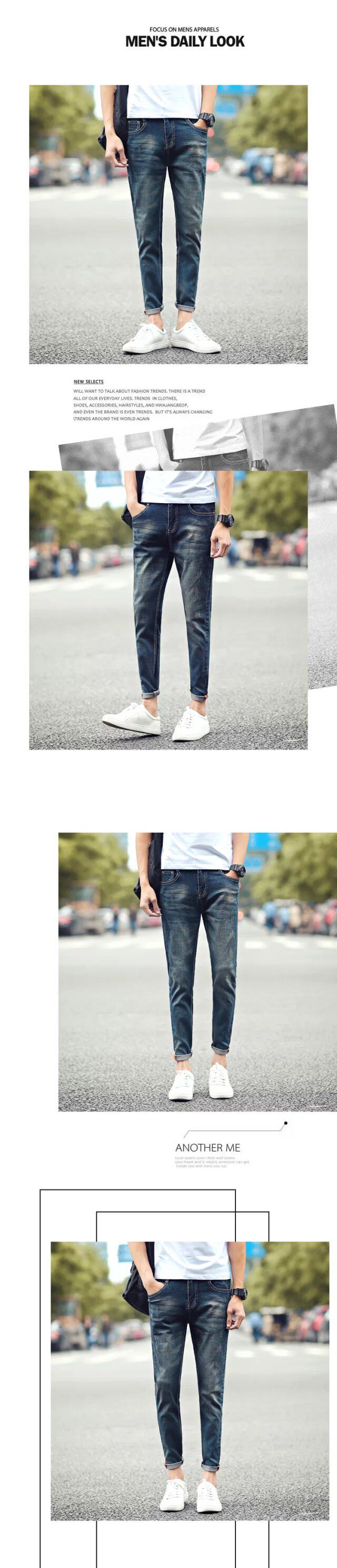 Jeans en coton pour automne - Ref 1461822 Image 30