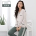 Một sản phẩm Mẹ bầu bà bầu đồ ngủ mùa thu quần áo sau sinh cho con bú Bộ đồ ngủ cotton dài tay phục vụ nhà mùa xuân và tháng thu quần áo - Giải trí mặc / Mum mặc thời trang sau sinh cho mẹ Giải trí mặc / Mum mặc